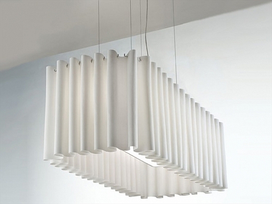 Eettafel hanglamp gordijn effect