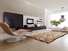 Woonkamer design fauteuil karpet